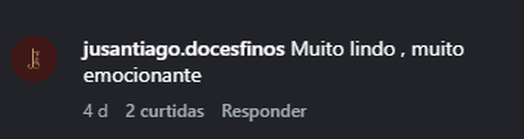 Recorte do comentário real 22 publicado no Instagram.